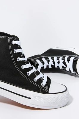 High Top Lace Up Sneaker