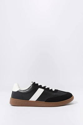Espadrilles rétro avec blocs de couleurs