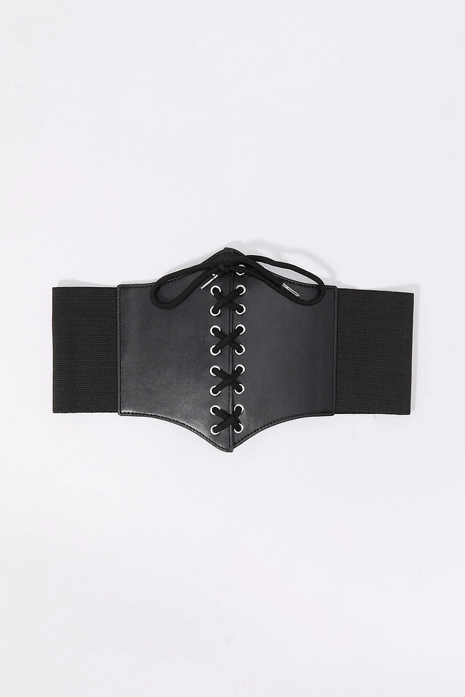 Ceinture corset lacée