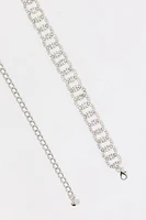 Rhinestone Circle Chain Belt