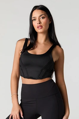 Active Soft Cropped Corset Tank