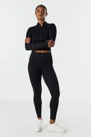 Sommer Ray Seamless Ribbed Quarter Zip Active Top