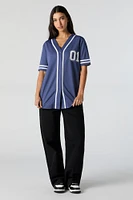 Graphic Mesh Baseball Jersey