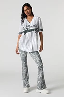 Jersey de baseball en filet à imprimé City