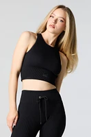 Active Seamless Ribbed Cropped Tank