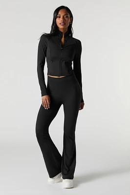 Pantalon Active à jambe évasée ruché au dos