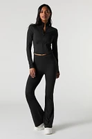 Pantalon Active à jambe évasée ruché au dos