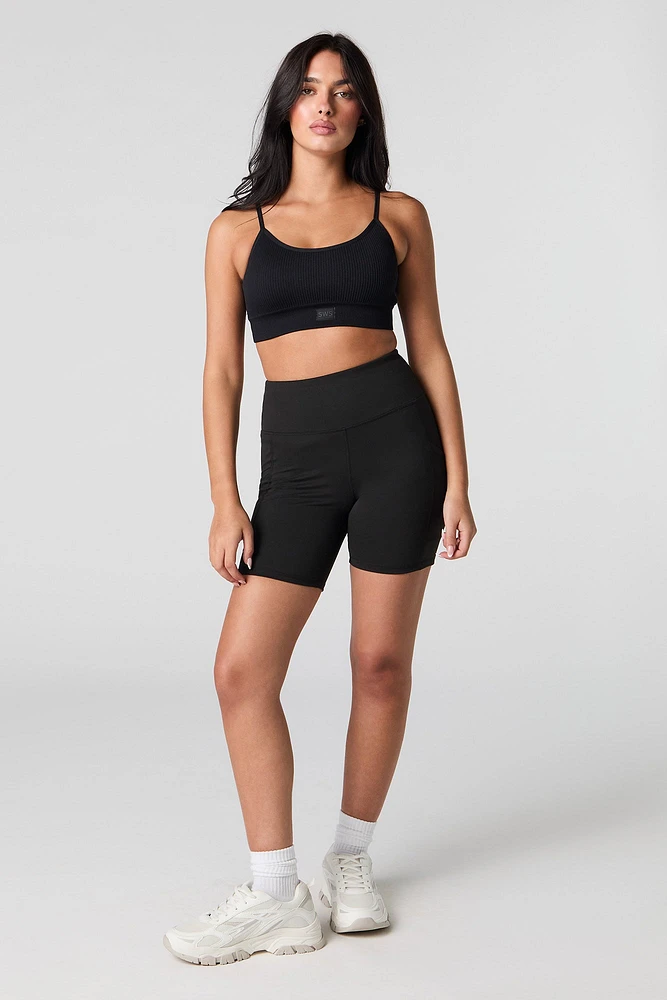 Active Side Pocket Biker Short