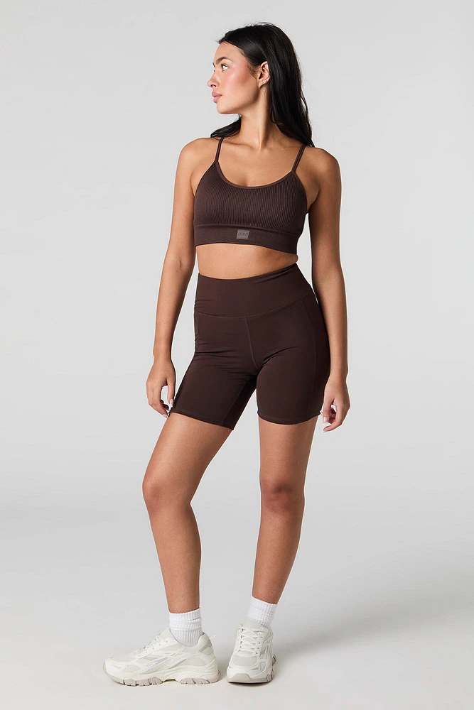 Active Side Pocket Biker Short