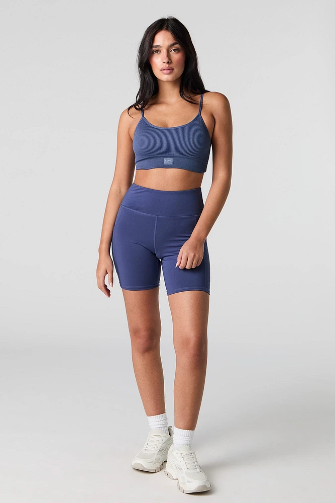 Active Side Pocket Biker Short
