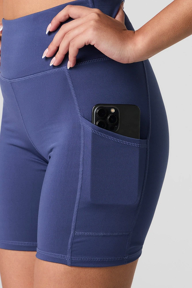 Active Side Pocket Biker Short
