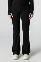 Foldover Waist Flare Legging