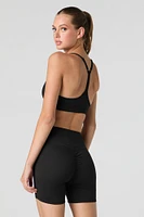 Active Ruched Back Biker Short