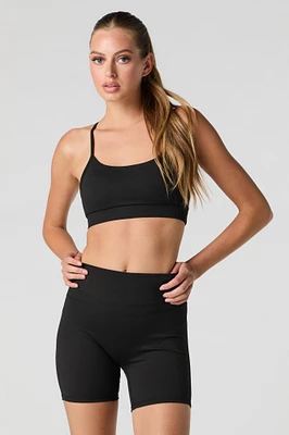 Active Ruched Back Biker Short