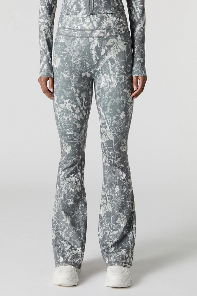 Pantalon Active à jambe évasée et taille haute