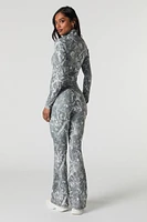 Pantalon Active à jambe évasée et taille haute