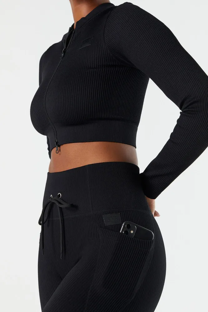 Grey Sommer Ray Active Seamless Long Sleeve Top – Urban Planet