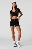 Sommer Ray Active Seamless Ribbed Drawstring Short