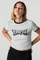 T-shirt Ã  lisÃ©rÃ© contrastant avec imprimÃ© Tennessee Whiskey