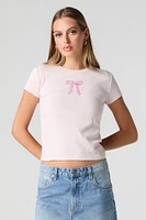 Graphic Ribbed T-Shirt