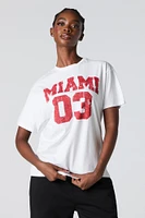 Miami 03 Graphic Boyfriend T-Shirt