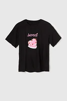 Sweet Cake Graphic Boyfriend T-Shirt