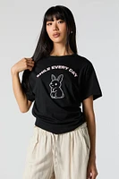 Smile Every Day Graphic Boyfriend T-Shirt