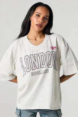 Graphic V-Neck Jersey