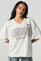 Graphic V-Neck Jersey
