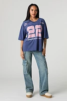 Graphic V-Neck Jersey