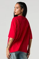 Graphic V-Neck Jersey