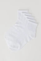 Chaussettes un quart unies (paquet de 5)