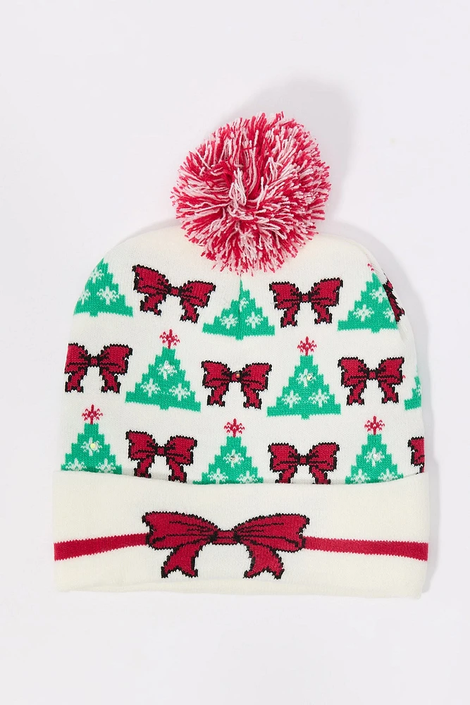 Tuque de Noël illuminée