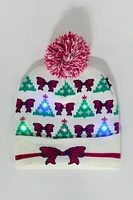 Tuque de Noël illuminée