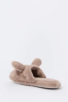 3D Bunny Faux Fur Slippers