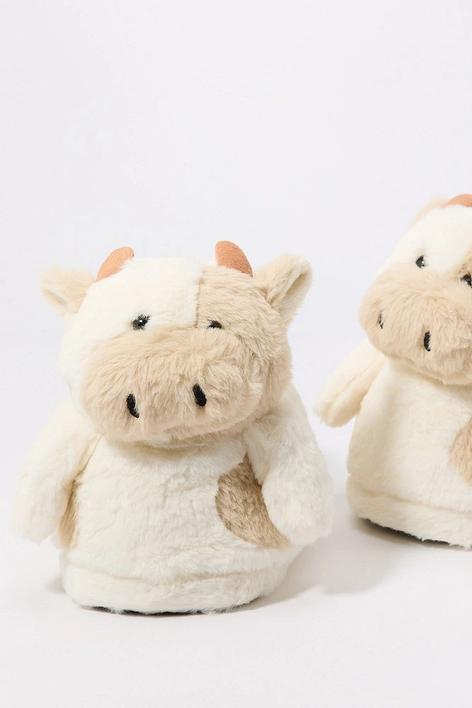 Pantoufles en peluche bébé animal 3D