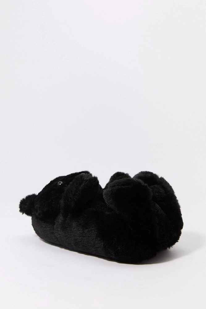 3D Bear Plush Slipper