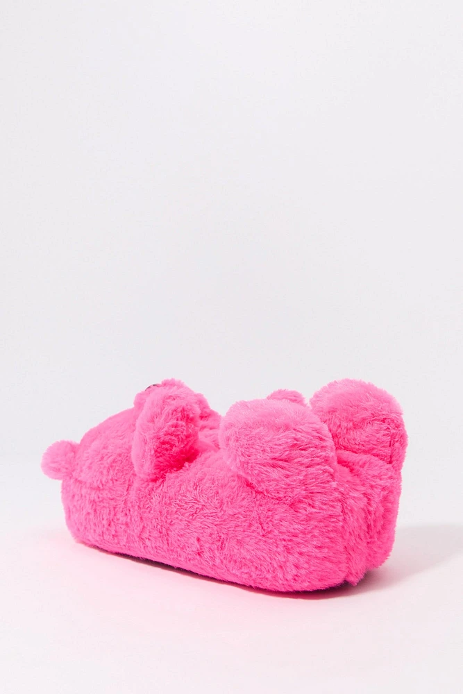 3D Bear Plush Slipper