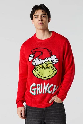 Chandail de Noël en tricot jacquard The Grinch