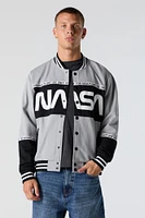 Blouson de style universitaire à imprimé NASA