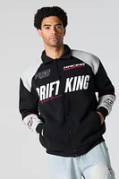 Blouson en molleton à imprimé Racing Drift King