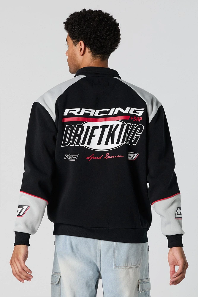 Blouson en molleton à imprimé Racing Drift King