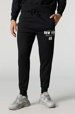 Chenille Embroidered Fleece Jogger