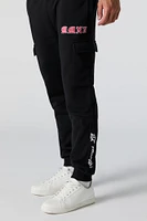 Graphic Fleece Cargo Jogger