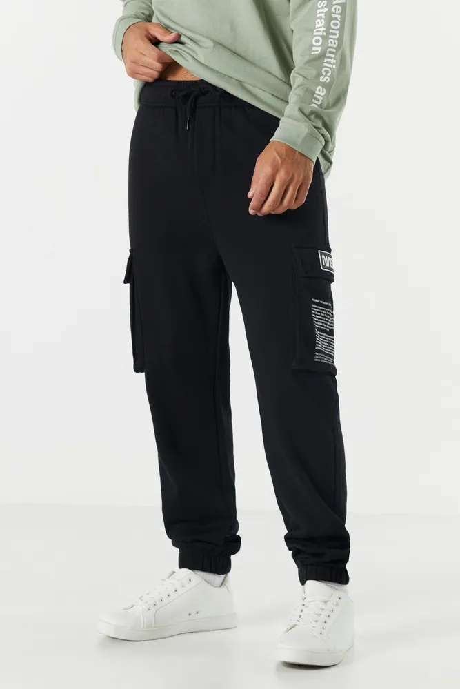 Graphic Fleece Cargo Jogger