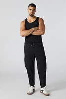 Fleece Zip Pocket Cargo Jogger