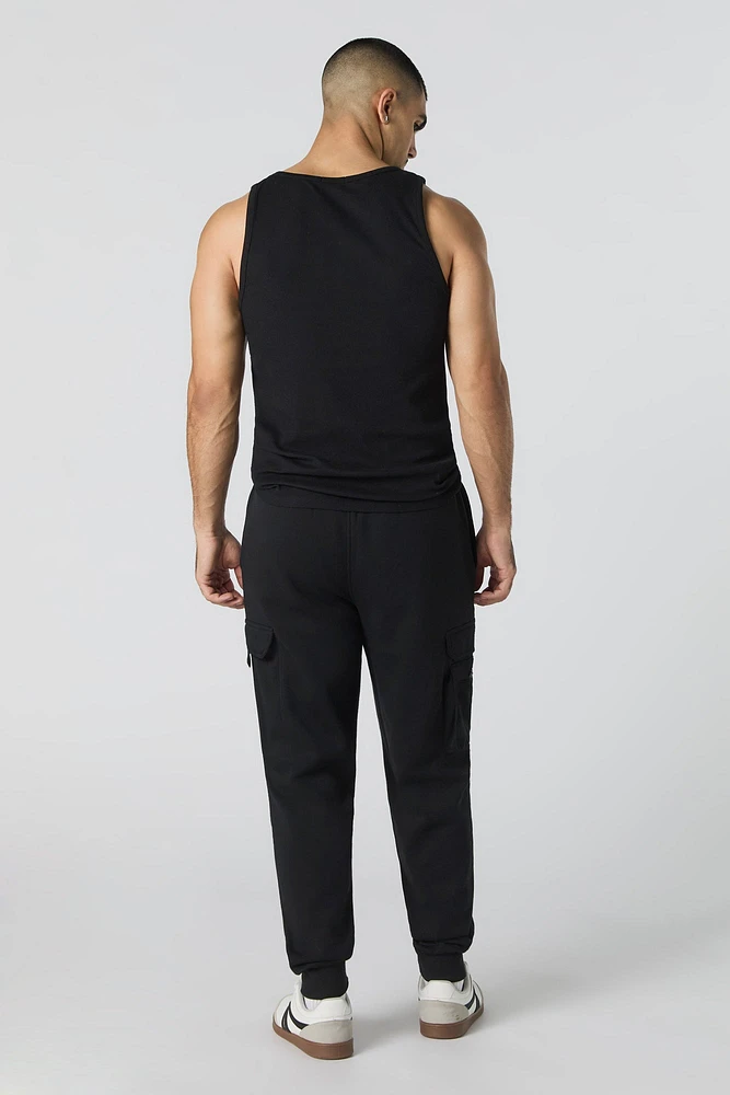 Fleece Zip Pocket Cargo Jogger