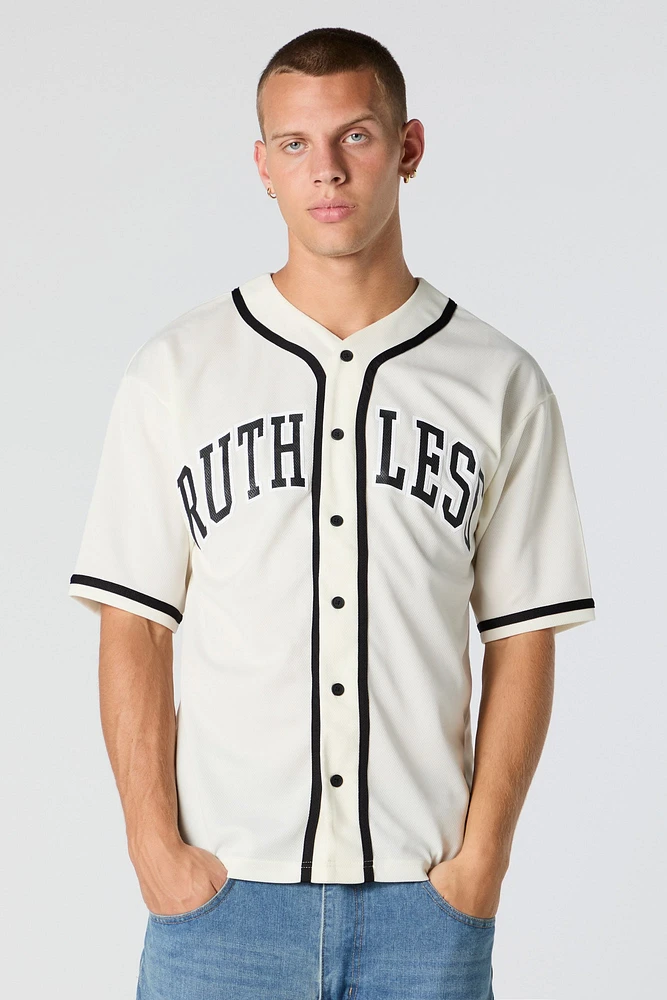 Ruthless Graphic Mesh Baseball Jersey