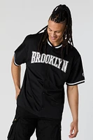 Brooklyn Graphic Mesh Baseball Jersey