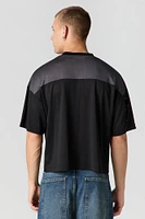Graphic Mesh Boxy Football Jersey